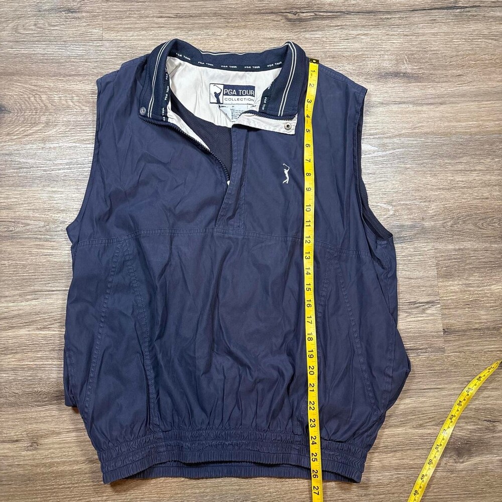 PGA Tour Men's Navy and Blue Gilet - Picture 4 of 5